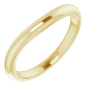 14K Yellow Band for 6.5 mm Round Ring