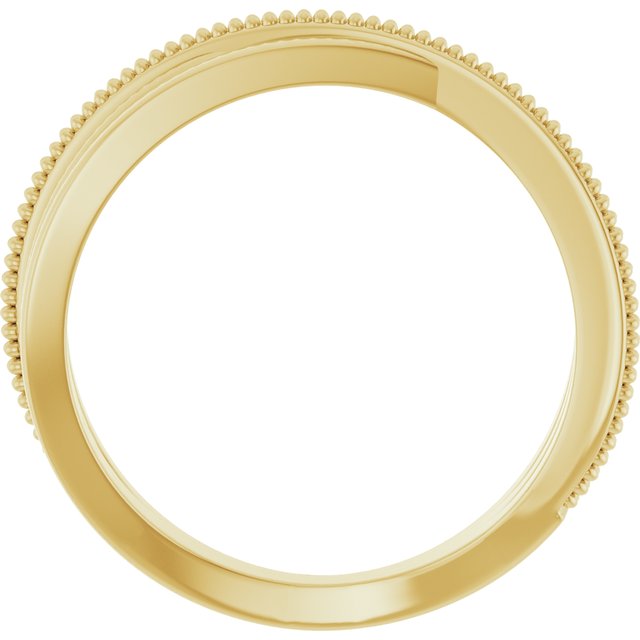 14K Yellow Criss-Cross Ring