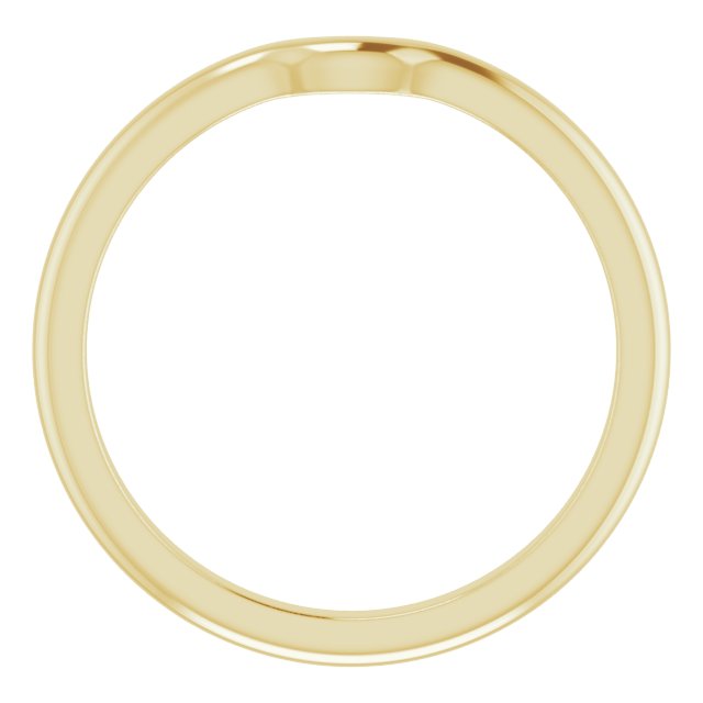 14K Yellow Band for 5.5 mm Round Ring