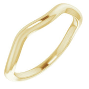 14K Yellow Band for 6x3 mm Marquise Ring