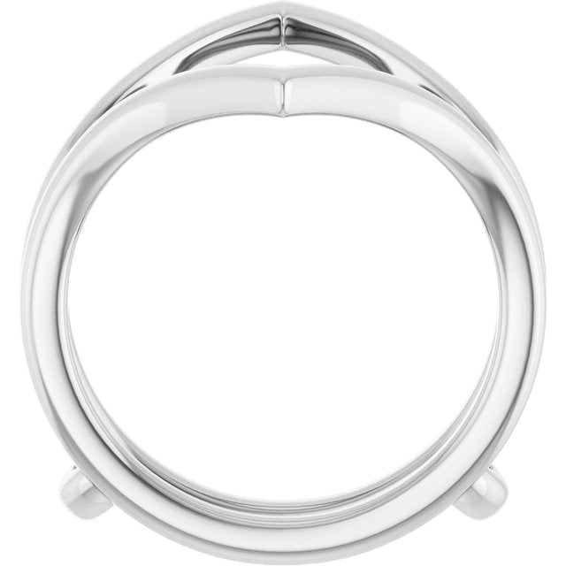 14K White Ring Guard