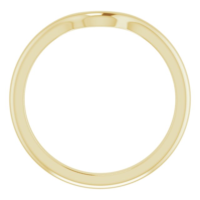 14K Yellow Band for 6 mm Round Ring