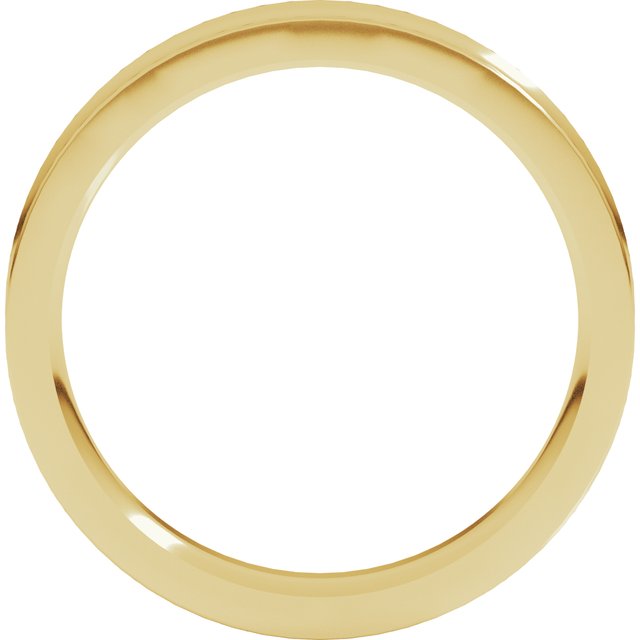 18K Yellow 4 mm Concave Comfort Fit Band Size 7