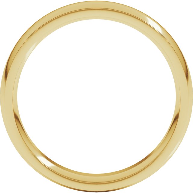 18k Yellow 5 Mm Comfort Fit Edge Band Size 7.5