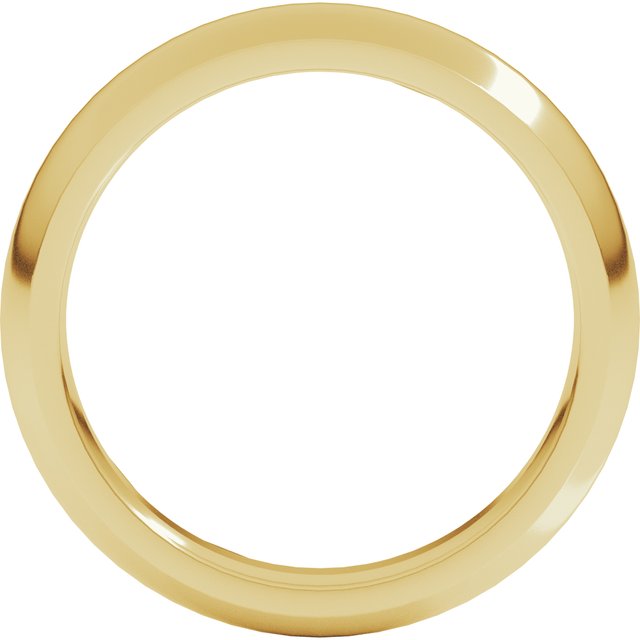 14K Yellow 4 mm Half Round Comfort Fit Band Size 6.5