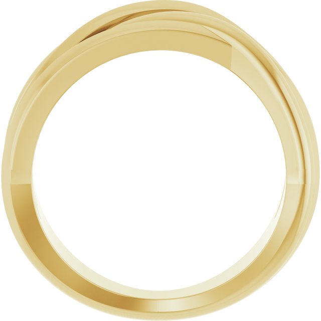 14K Yellow Criss-Cross Ring