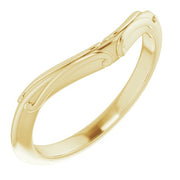 18K Yellow Band for 8x5 mm Pear Ring