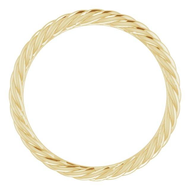 14K Yellow Band for 10 mm Round Ring