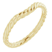 14K Yellow Band for 12x10 mm Oval Ring