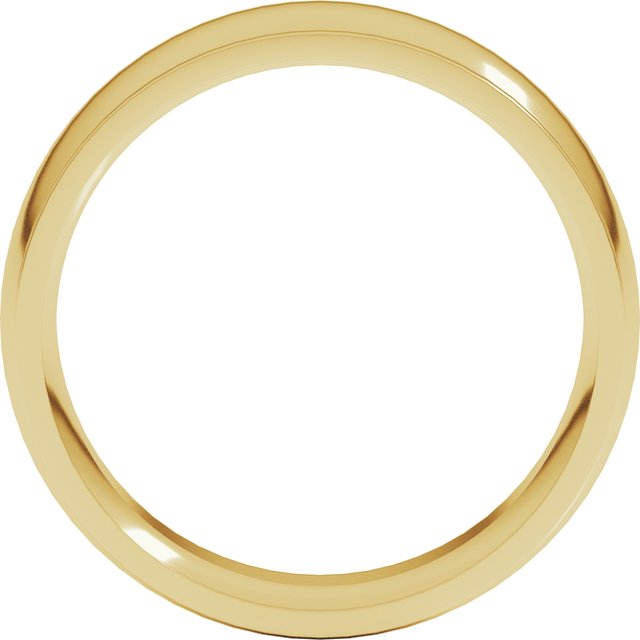14k Yellow 7 Mm Comfort Fit Edge Band Size 13