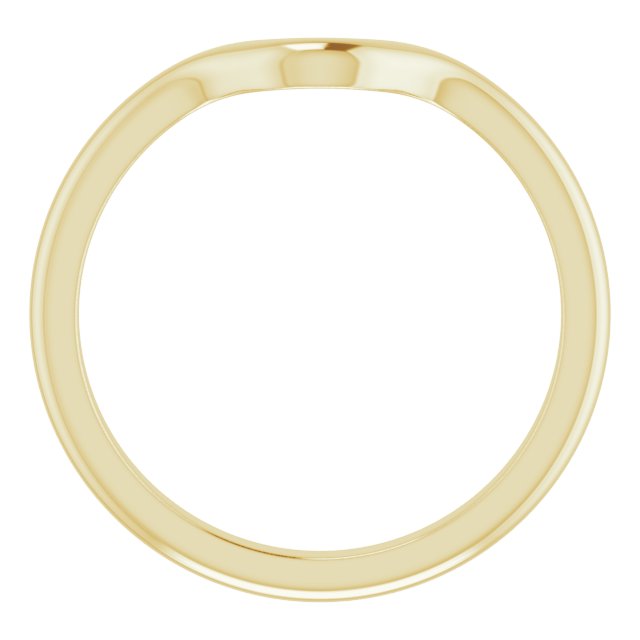 18K Yellow Band for 8x5 mm Pear Ring