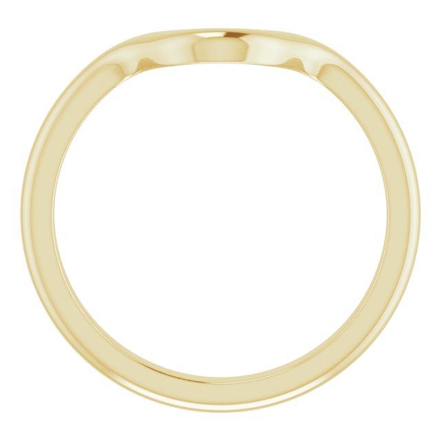 14K Yellow Band for 10x5 mm Marquise Ring