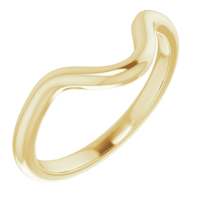 14K Yellow Band for 10x7 mm Pear Ring