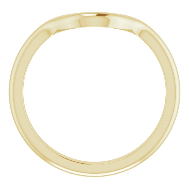14K Yellow Band for 10x7 mm Pear Ring