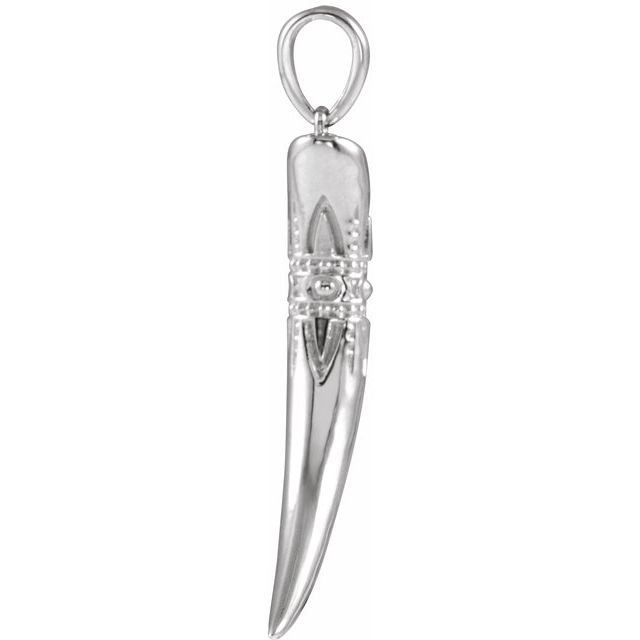 Sterling Silver Tusk Pendant