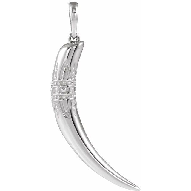 Sterling Silver Tusk Pendant