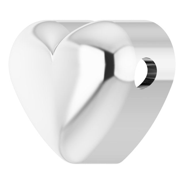 Sterling Silver Puffed Heart Pendant