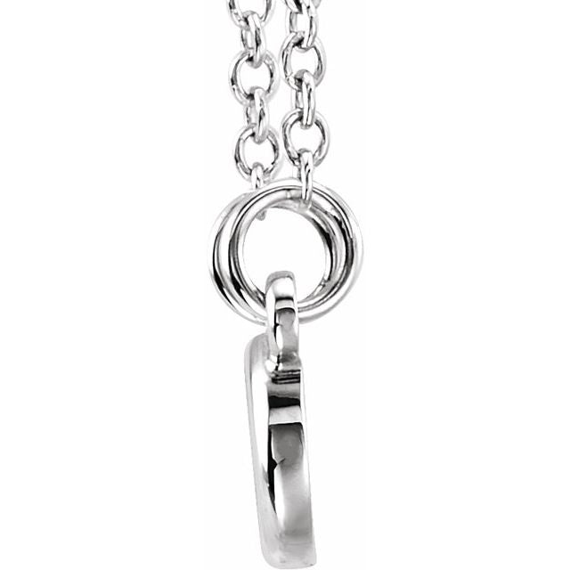 14K White Tiny Posh® Infinity-Inspired 16-18' Necklace