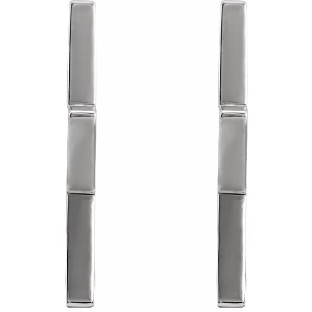 Sterling Silver Star 15.9 mm Hoop Earrings