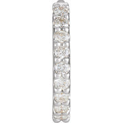 14K White 1/6 CTW Natural Diamond 12.6 mm Hoop Earring