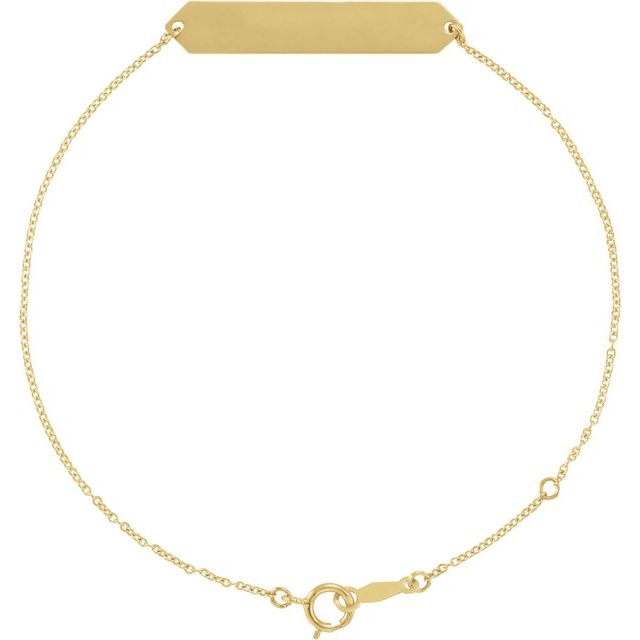 14K Yellow Geometric 7-8' Bracelet
