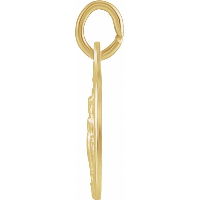 14K Yellow 9x6 mm Oval Miraculous Medal