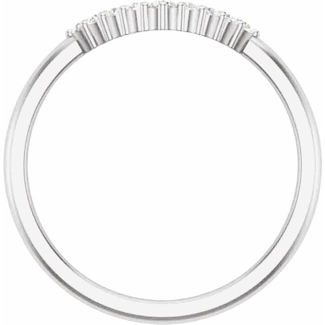 14K White 1/4 CTW Natural Diamond Matching Band