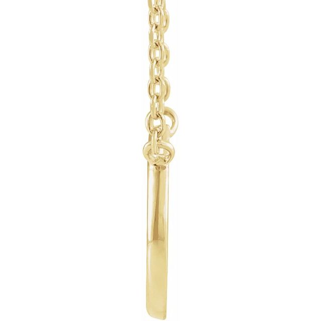 14K Yellow Circle 18' Necklace