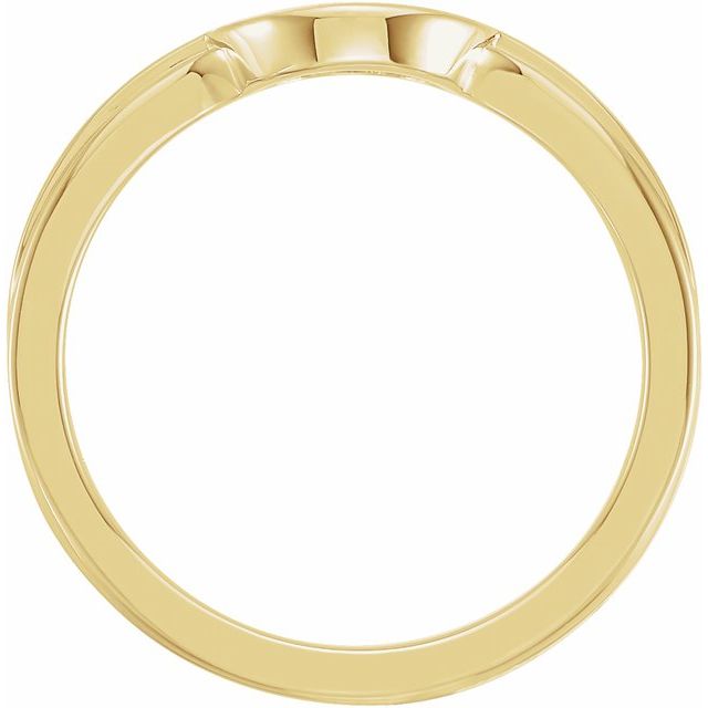 14K Yellow 10x9 mm Oval Signet Ring