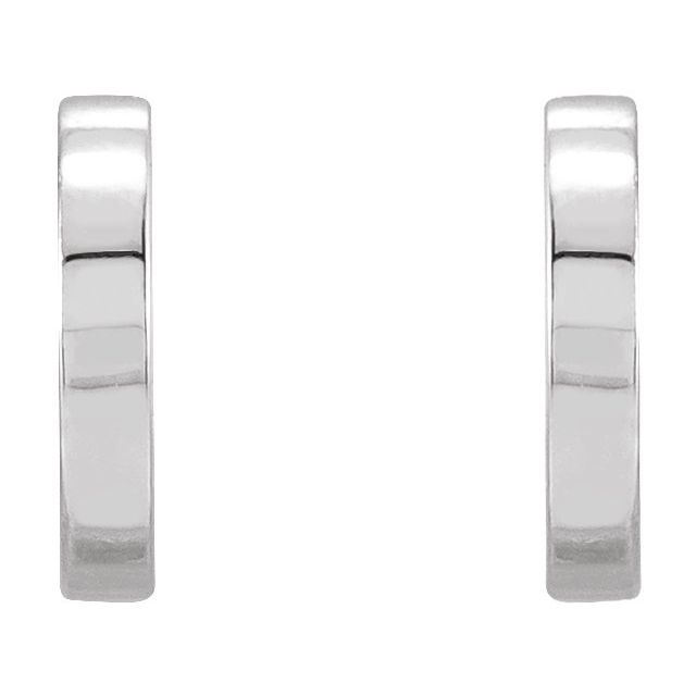 Sterling Silver Half Moon Earrings