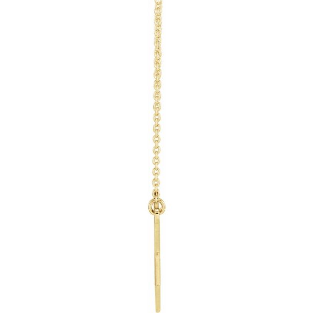14k Yellow Menorah Star 18' Necklace
