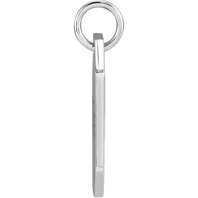 Sterling Silver Dog Tag Pendant