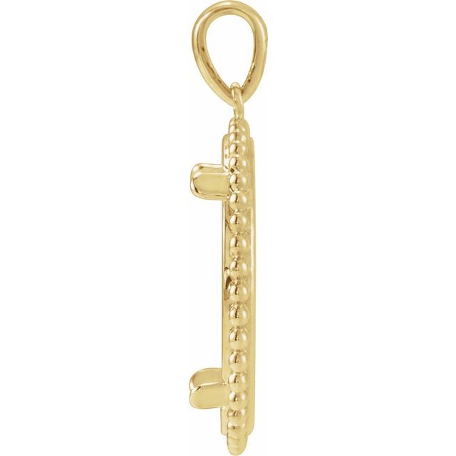14K Yellow Coin Frame Pendant Mounting for 17.9 mm Coin