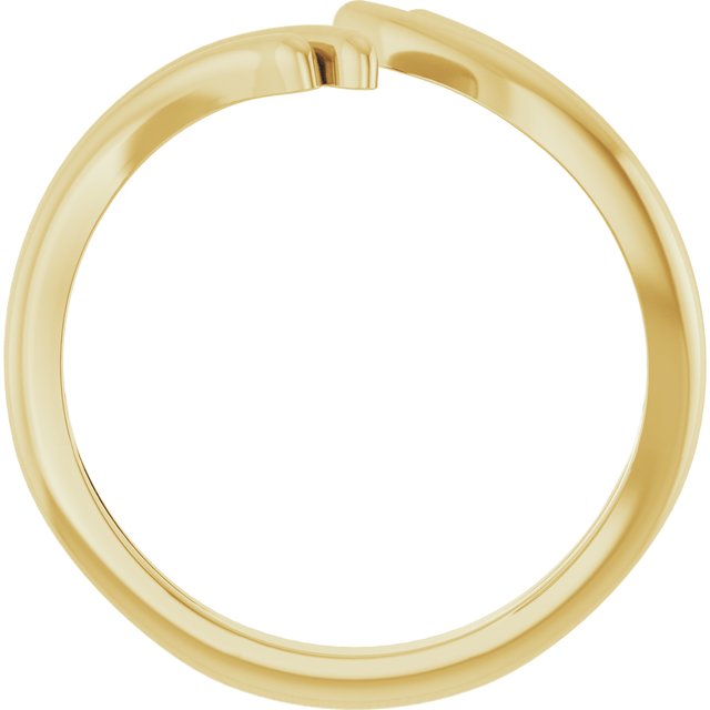 14K Yellow Bypass Ring