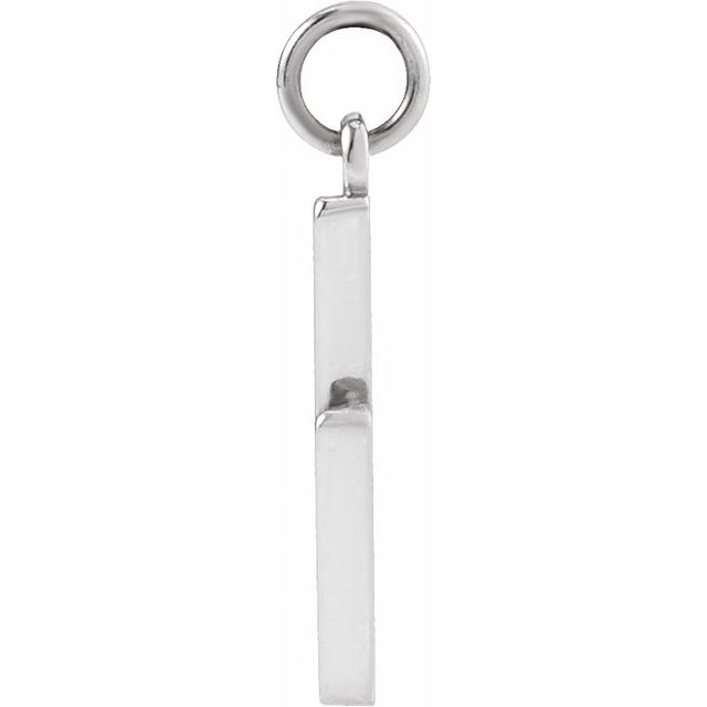 Sterling Silver 13.6x4mm Lightning Bolt Pendant