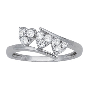 Diamond Fashion Heart Rings