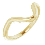 14K Yellow Band for 12x10 mm Oval Ring