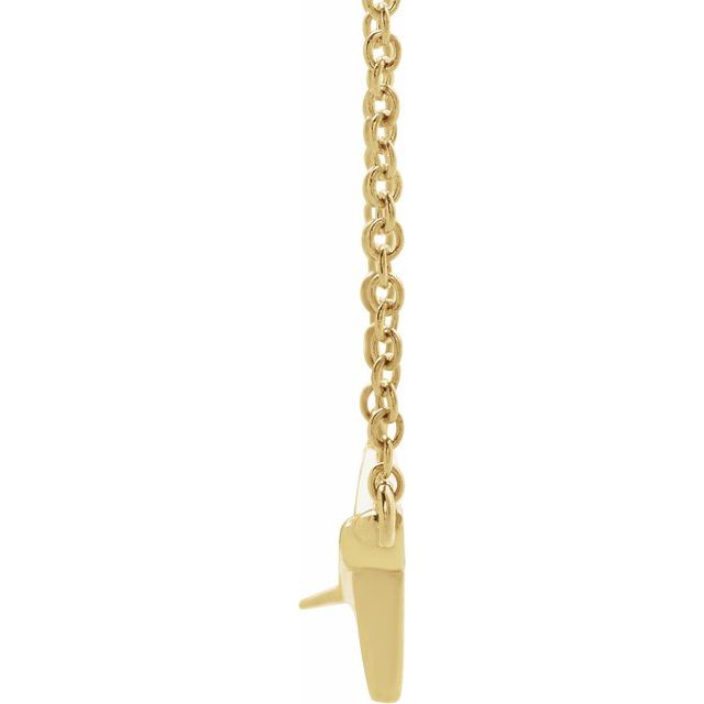 14K Yellow Airplane 16-18' Necklace