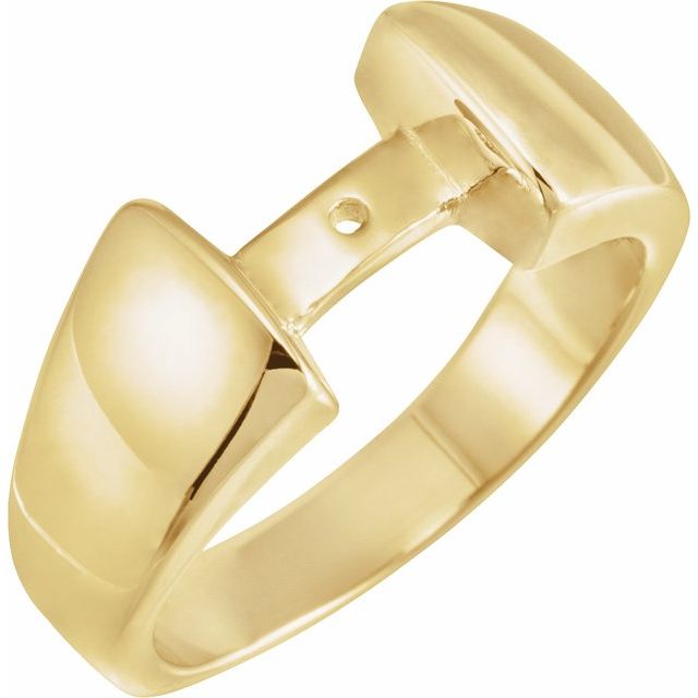 18K Yellow Cathedral Peg Shank