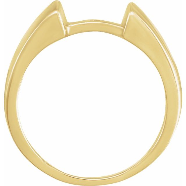18K Yellow Cathedral Peg Shank