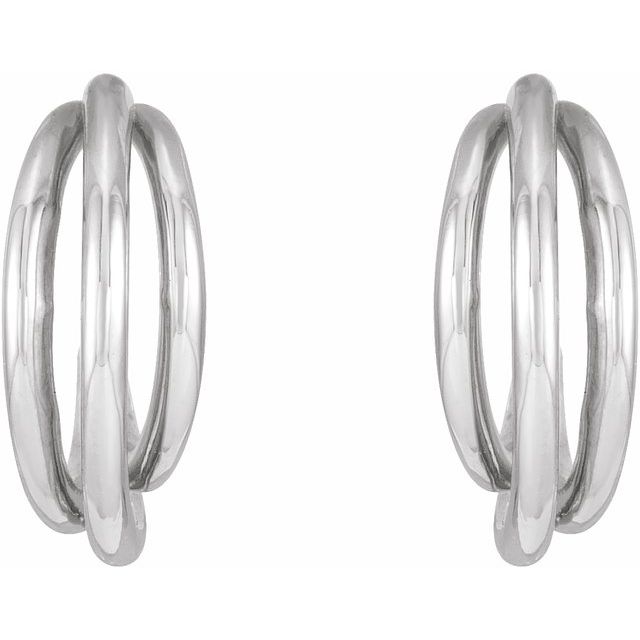 Sterling Silver 12 mm Hoop Earrings