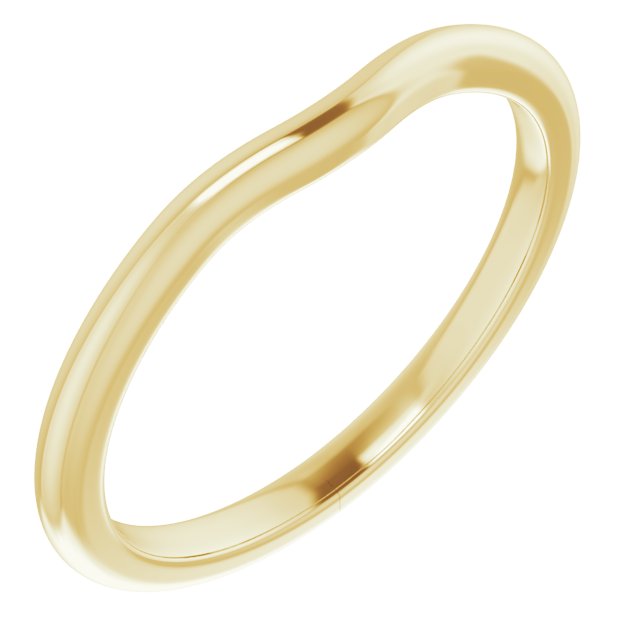 14K Yellow Band for 4.8 mm Round Ring
