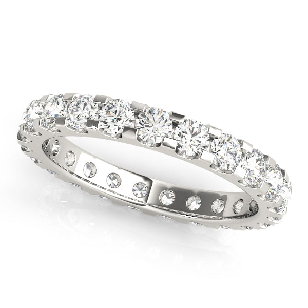 U Shape Share Prong Eternity Band