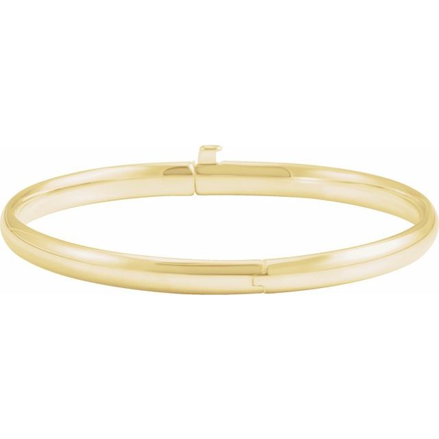 14K Yellow Baby Bangle 5 1/2' Bracelet