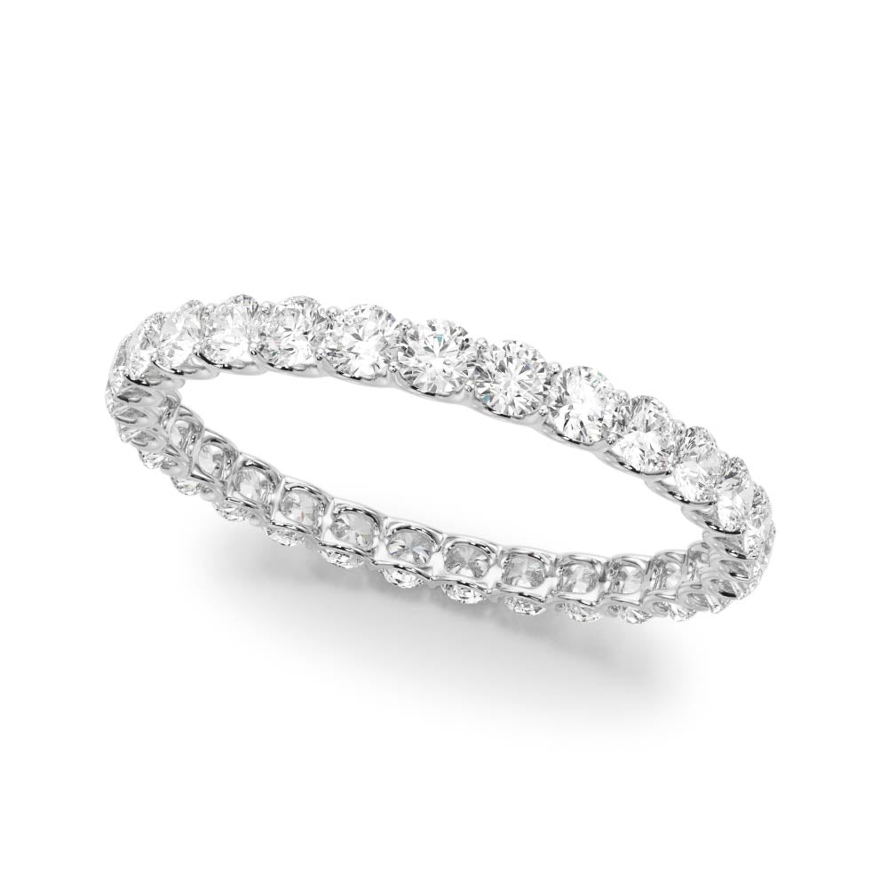 U Prong Eternity Wedding Band