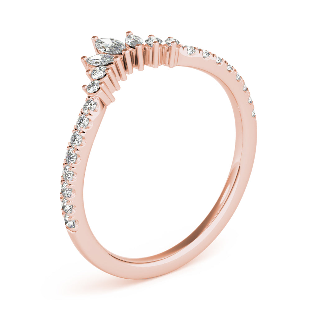 Fashion Ring Marquise And Round