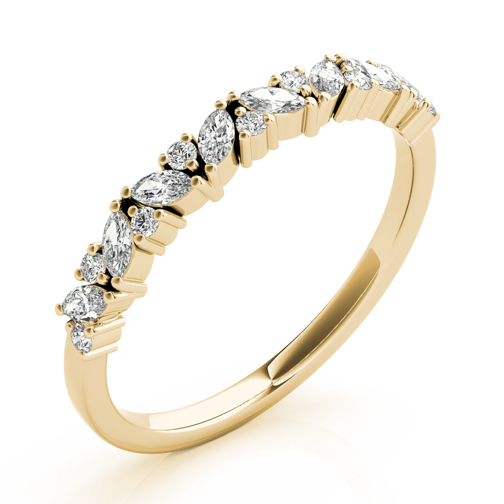 Marquise & Round Diamond Band