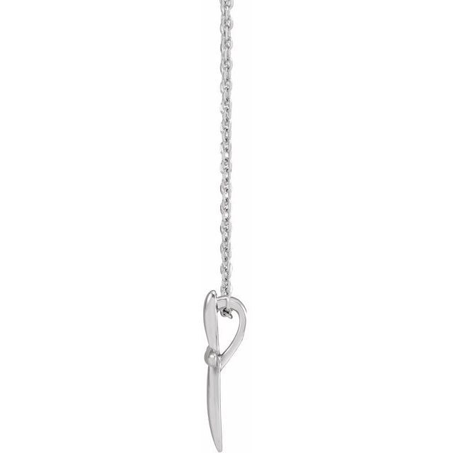 Sterling Silver 14.65x11.2 Mm Cross 16-18' Necklace