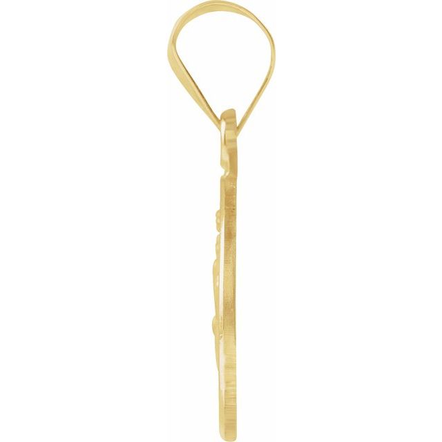 18K Yellow 13 mm St. Christopher Medal