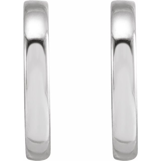 Sterling Silver 10 mm Hoop Earrings